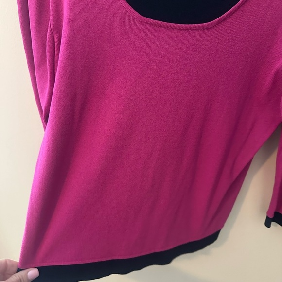 Y2K wish upon a star vibes stretchy sweater top size M black pink - Picture 4 of 5